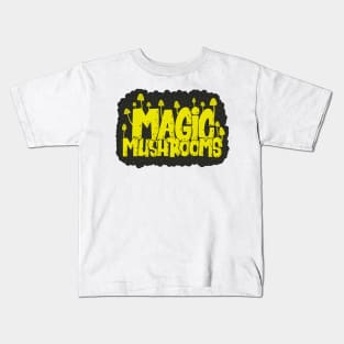 Magic Mushrooms - Psilocybin - Psychedelic Art Kids T-Shirt